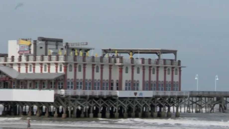 Daytona Beach Pier damaged during Hurricane Dorian
