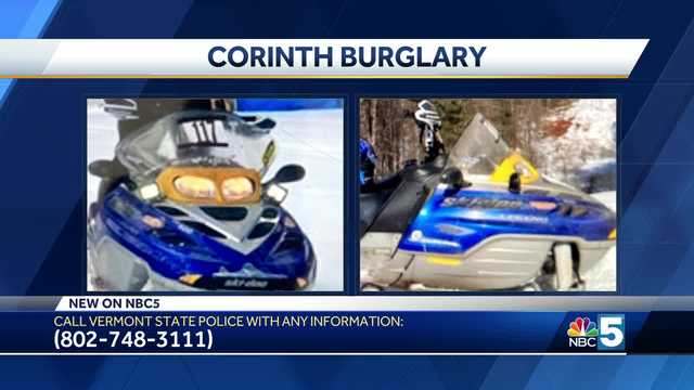 Vermont State Police Investigate a Snowmobile burglary in Corinth - Vimarsana News