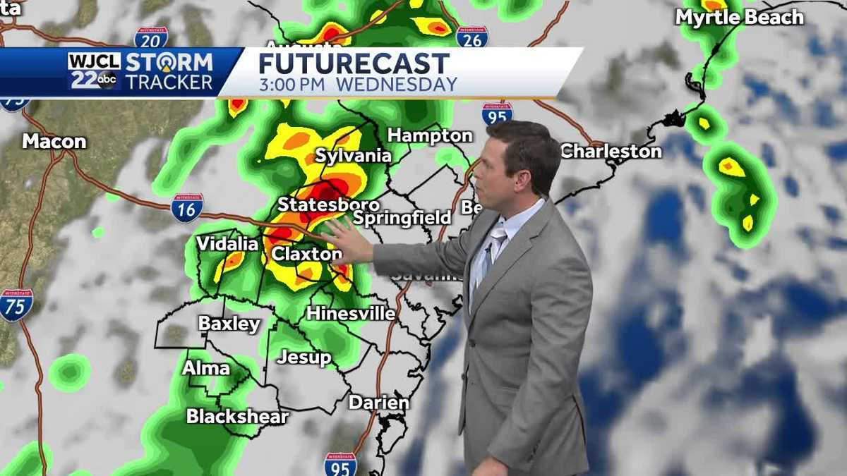 Another dry day but rain and storms likely on Wednesday - WJCL