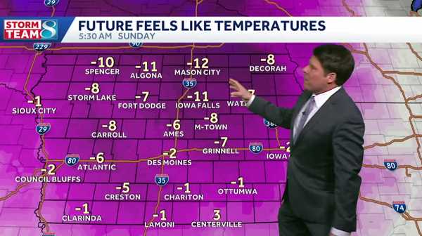 Iowa weather: Cold temperatures linger through Monday