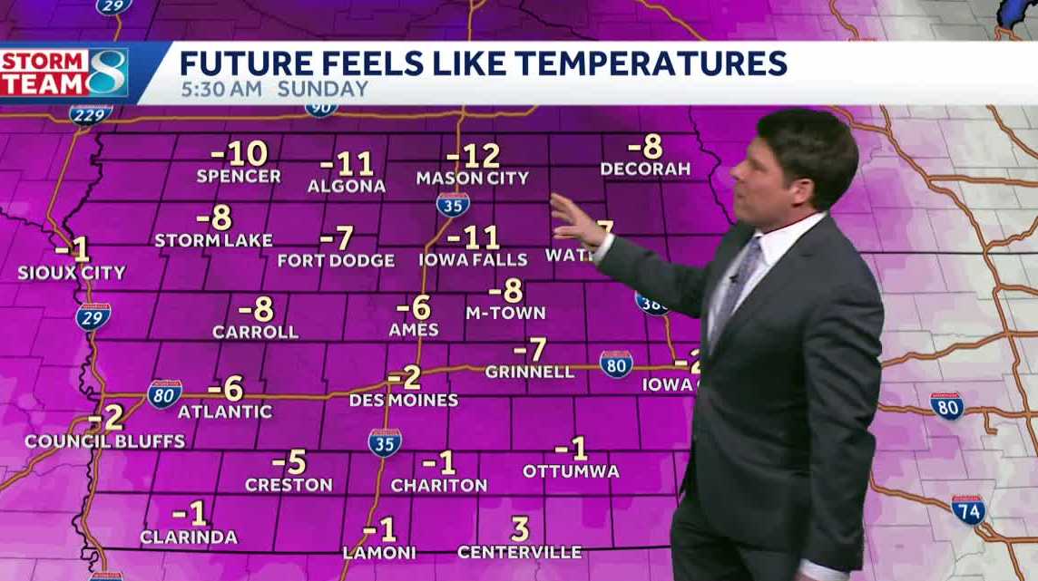 Iowa weather: Cold temperatures linger through Monday