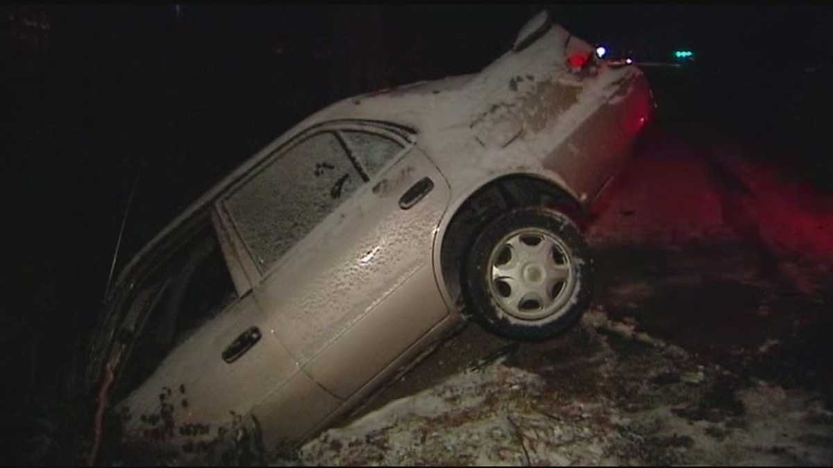 Icy roads lead to multiple crashes
