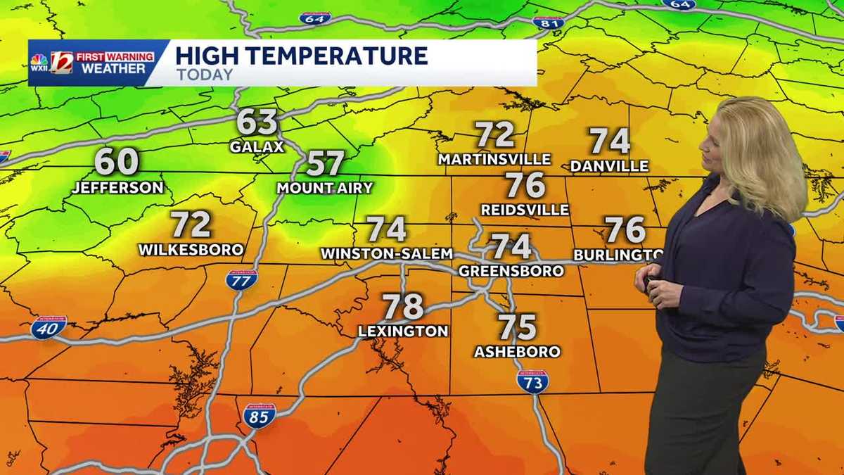 Sun and 60s return to North Carolina on Sunday