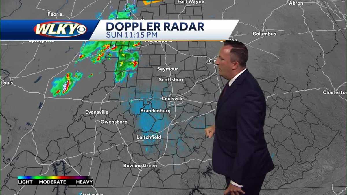 Scattered storms Monday and Monday night