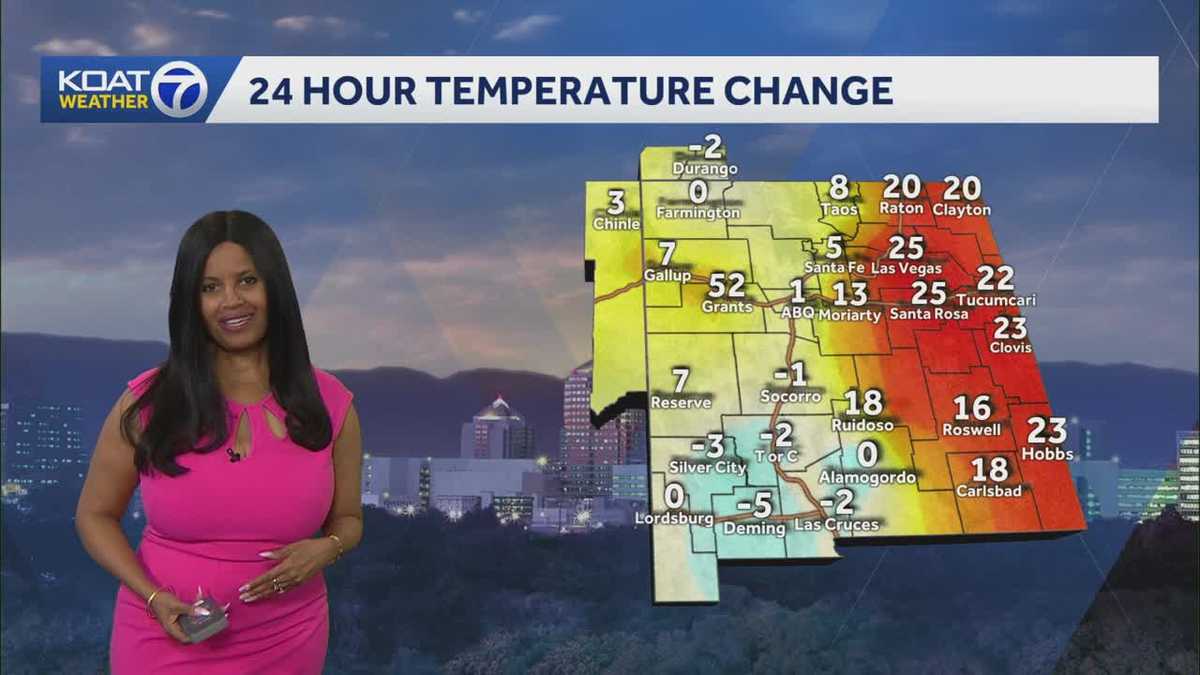 Above average Temperatures and Dry Through Thursday