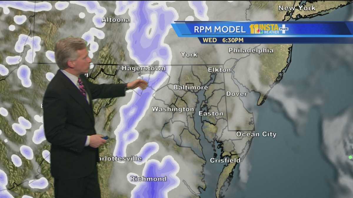 Snow showers coming Wednesday night