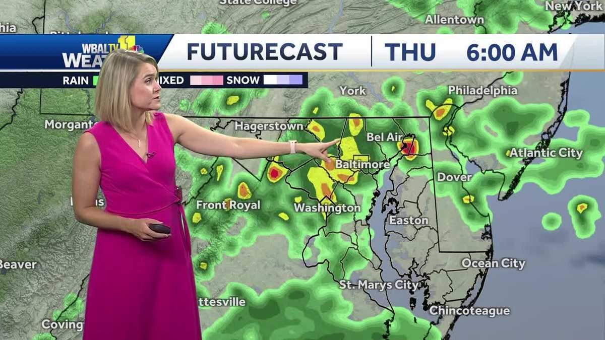 Cooler temps and rain from Debby in forecast for rest of week
