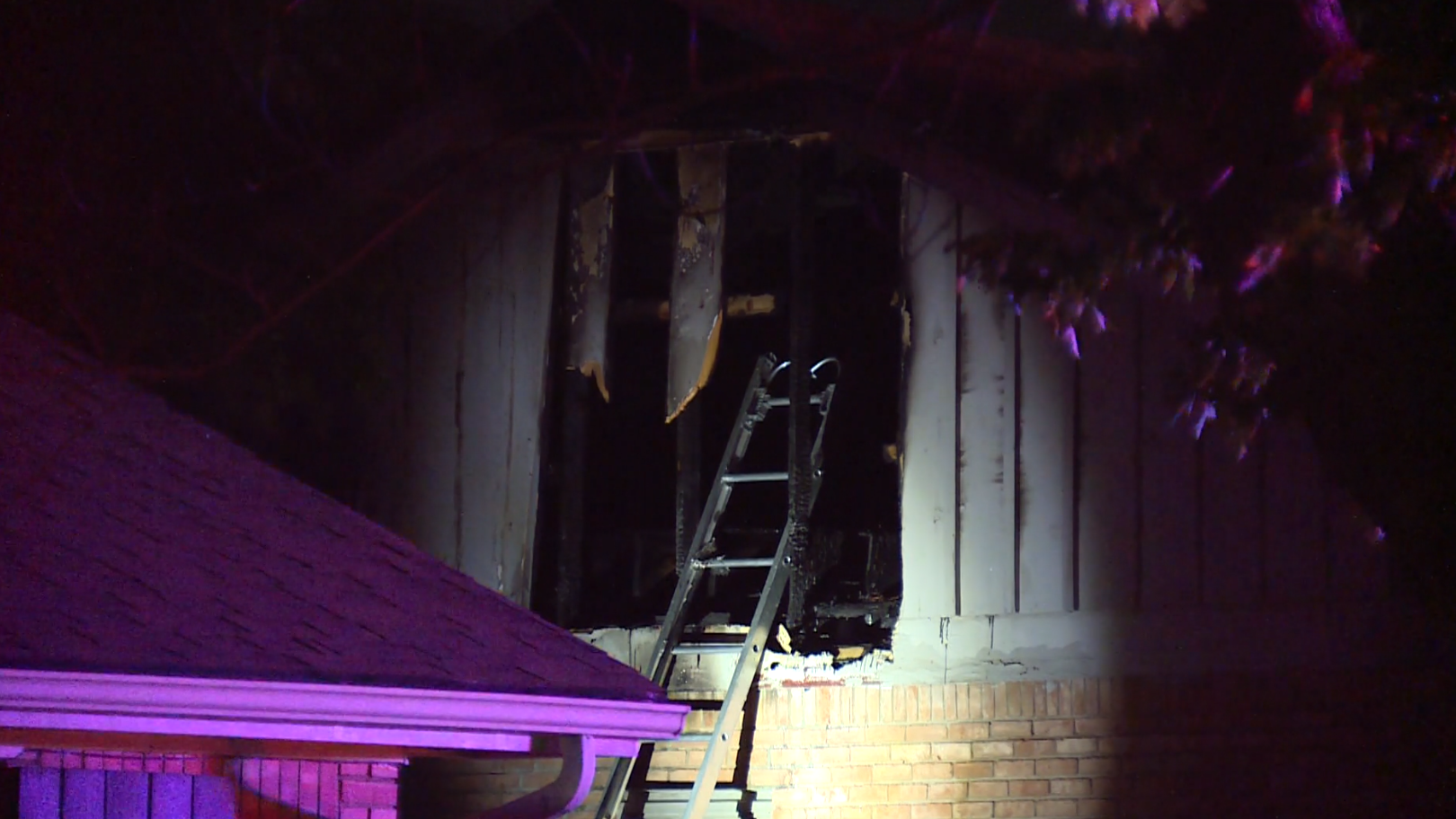 Firefighters put out flames overnight at a home in The Village