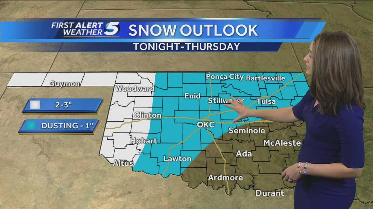 Forecast Snow chances for Oklahoma