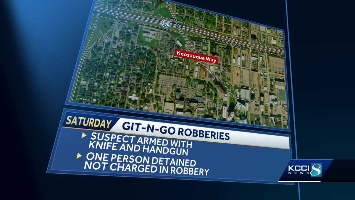 Police investigating two robberies at Des Moines gas station