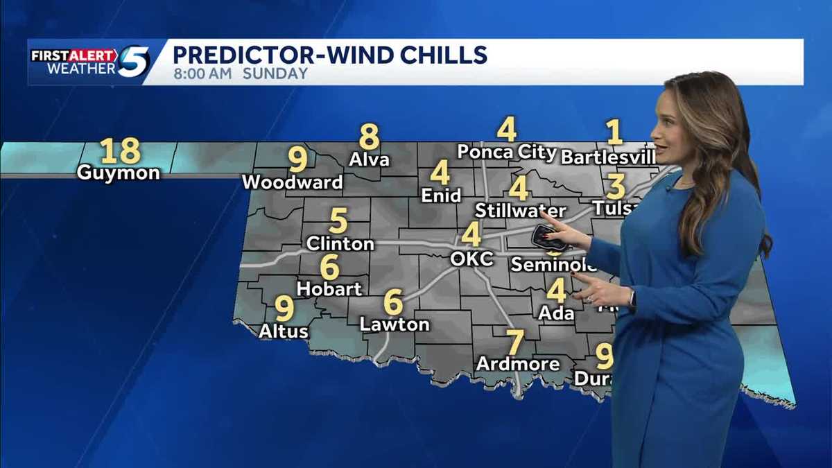 TIMELINE: Cold front bringing bitter cold to Oklahoma