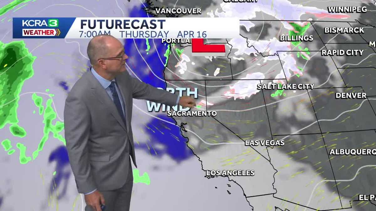 North winds and rain chances in the forecast for Northern California over the next several days