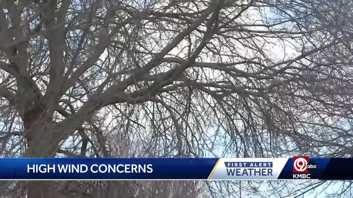 How windy was it Friday for Kansas City and surrounding areas?