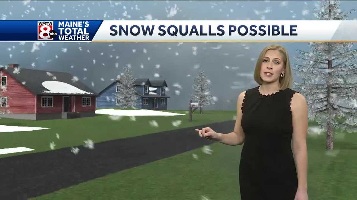 Beware: Snow squalls possible this afternoon and evening