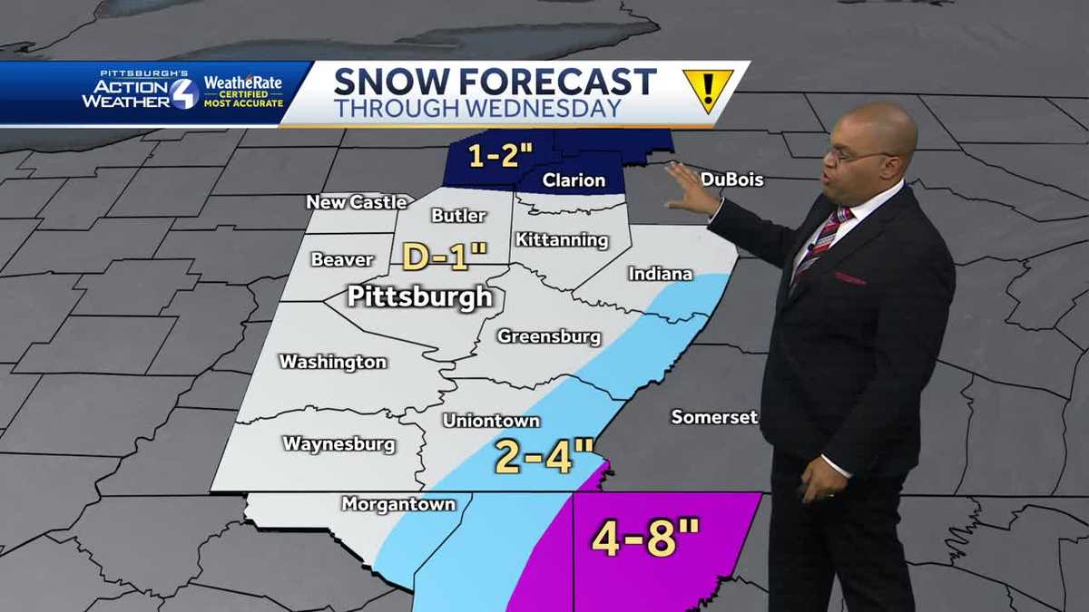 Western Pennsylvania: Snow showers for New Year's Day