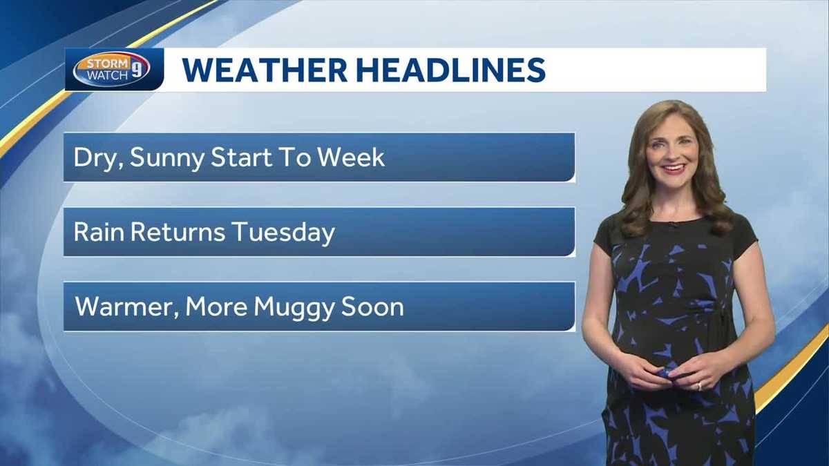 Watch: Sunny and warm start to the work week