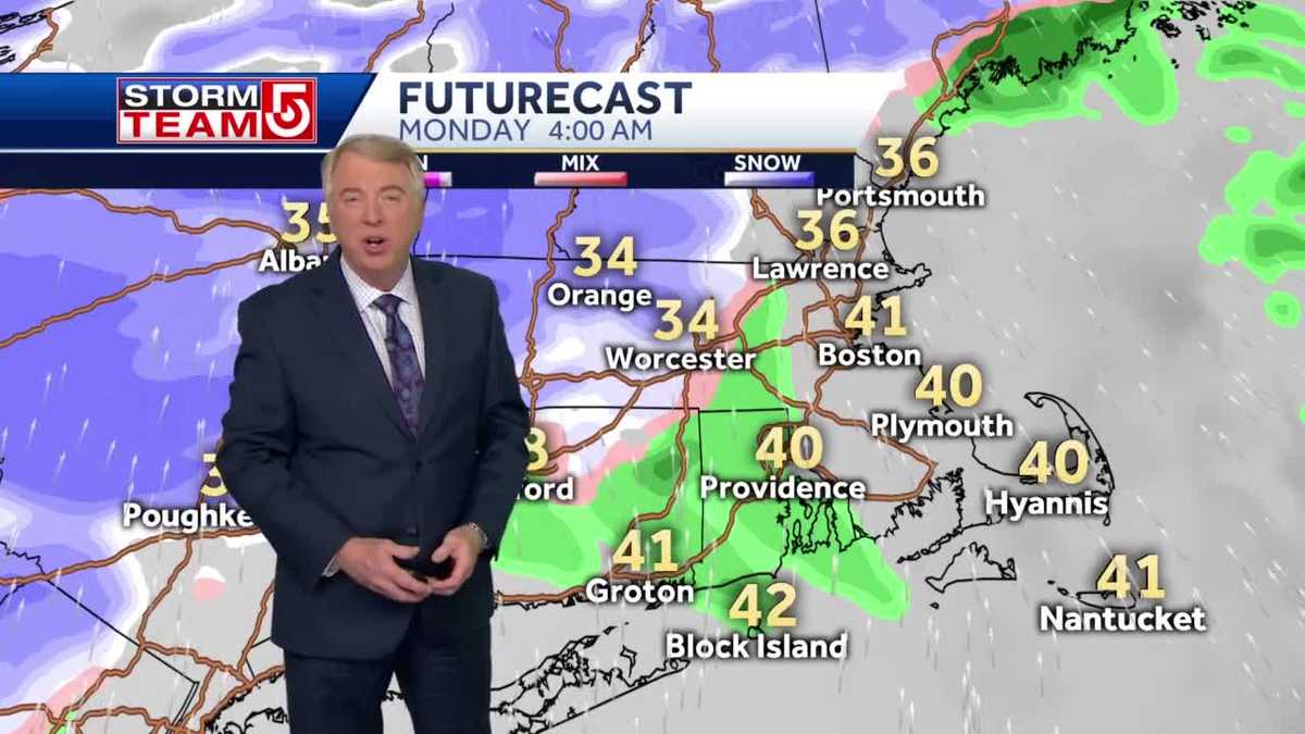 Video: Wintry mix to make for messy AM commute in parts of Mass.