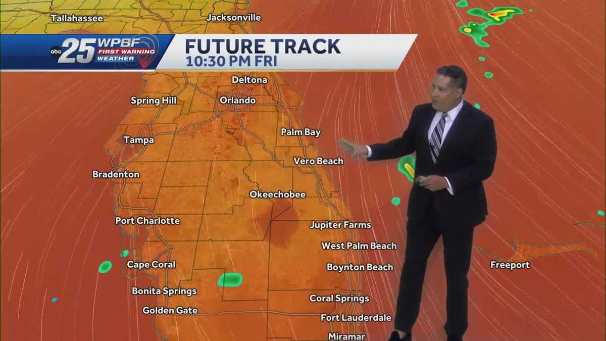 A few showers and very hot this weekend