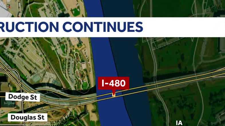 Construction cones back on Interstate 480