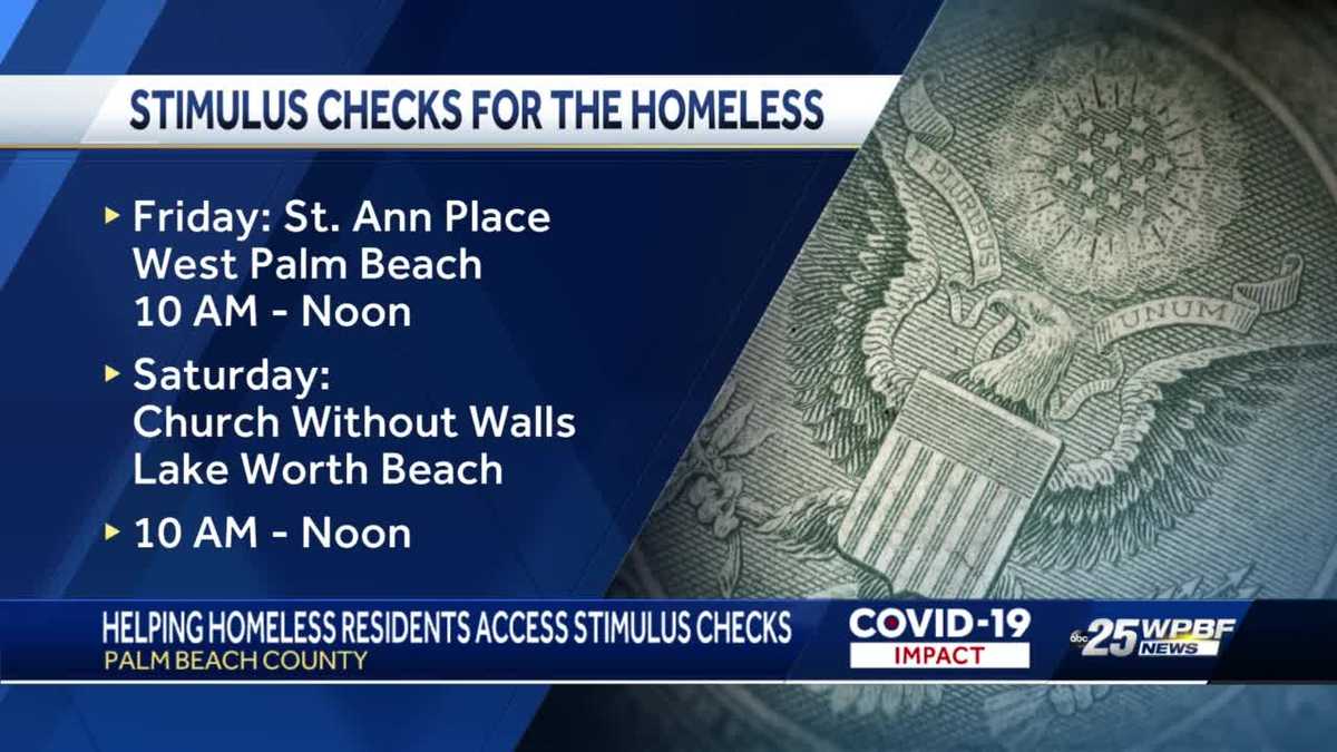 PBC helping the homeless get stimulus checks