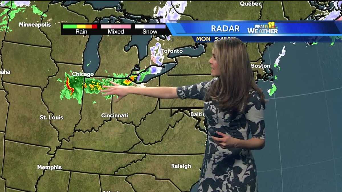 Mix of sun and clouds and mild on Monday