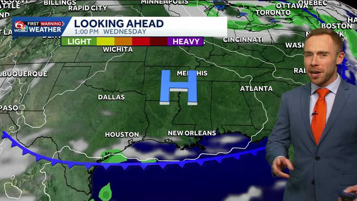 Warmer day expected before a cold front moves through