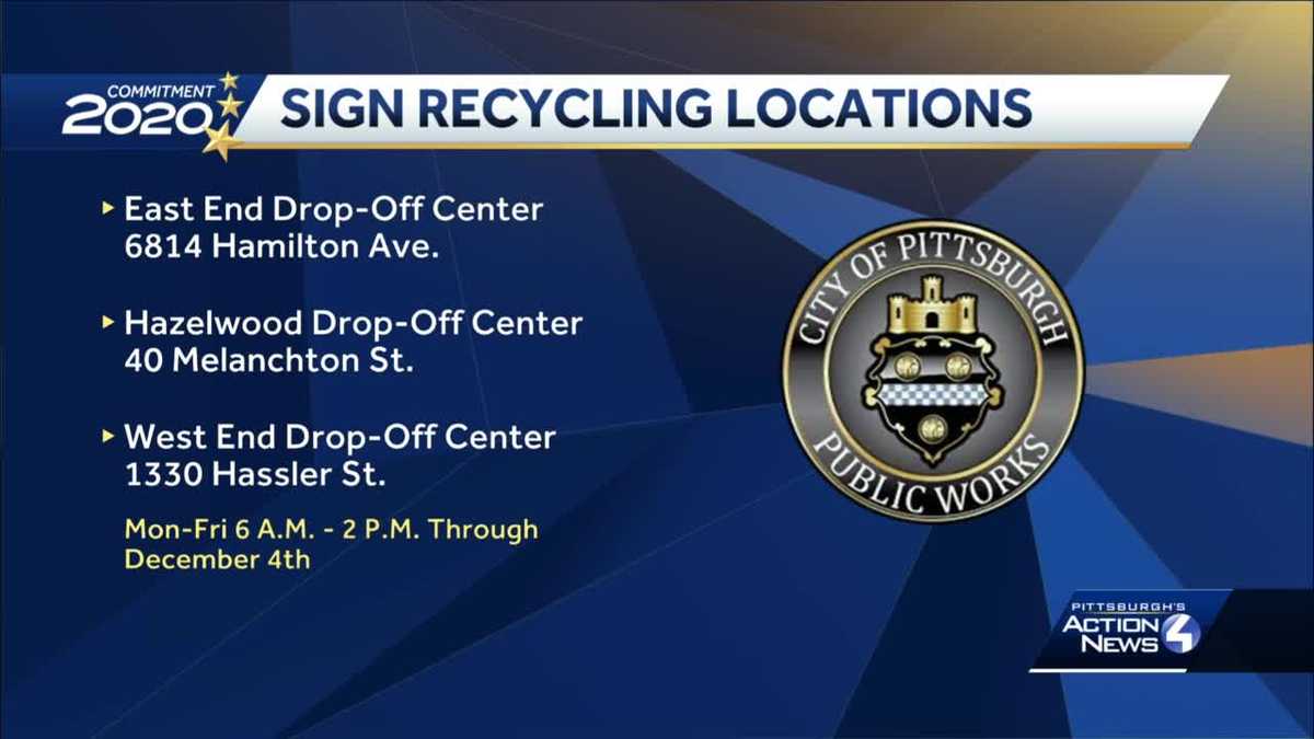 Where to recycle campaign signs in Pittsburgh