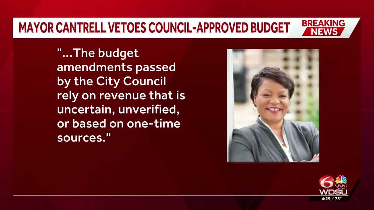 New Orleans mayor vetoes 2026 budget approved by council