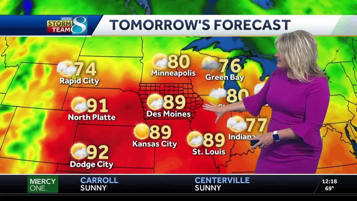 A high near 90 Thursday?