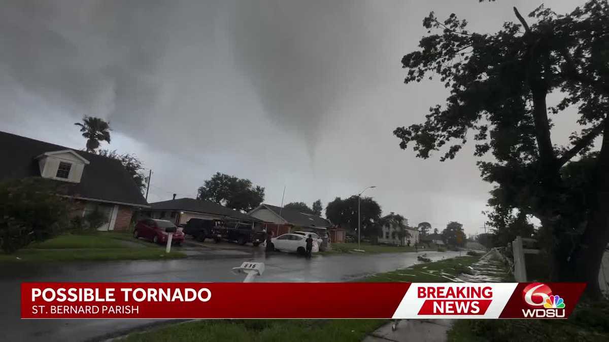 Possible tornado in Arabi, parish president says no one hurt