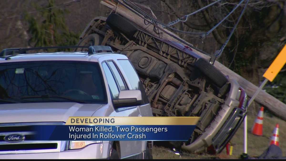 Woman killed, two passengers injured in rollover crash