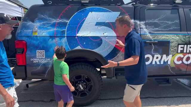 KOCO 5 team at Shawnee Cops N Kids