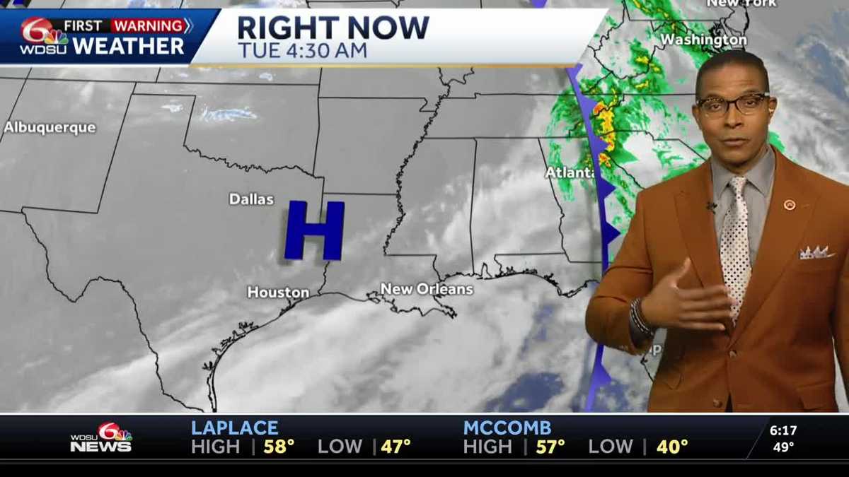 A cloudy and cool Tuesday