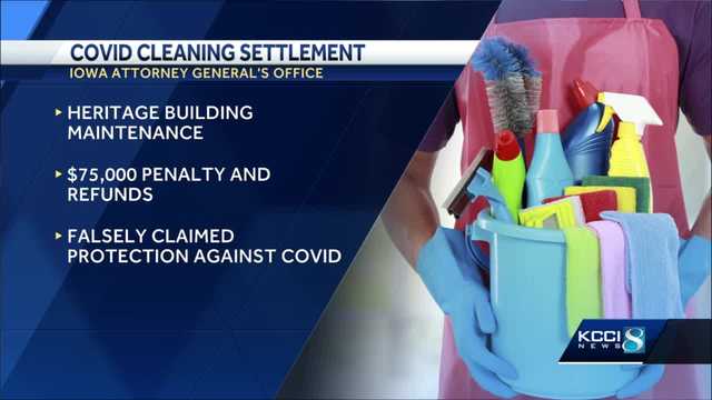 Des Moines cleaning company fined $75K over false advertising over COVID-19 - Vimarsana News