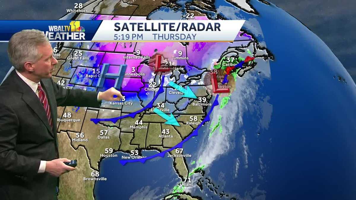 Rain moves out, breezy Friday
