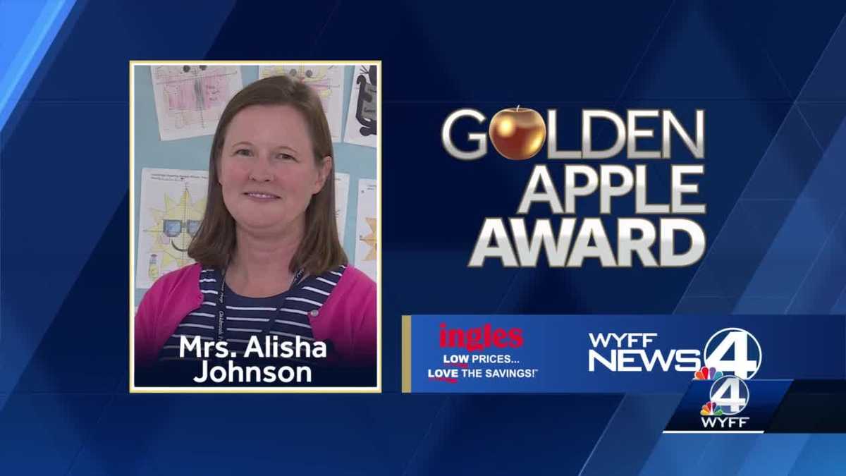 Alisha Johnson, of Oakbrook Preparatory School, is Golden Apple winner