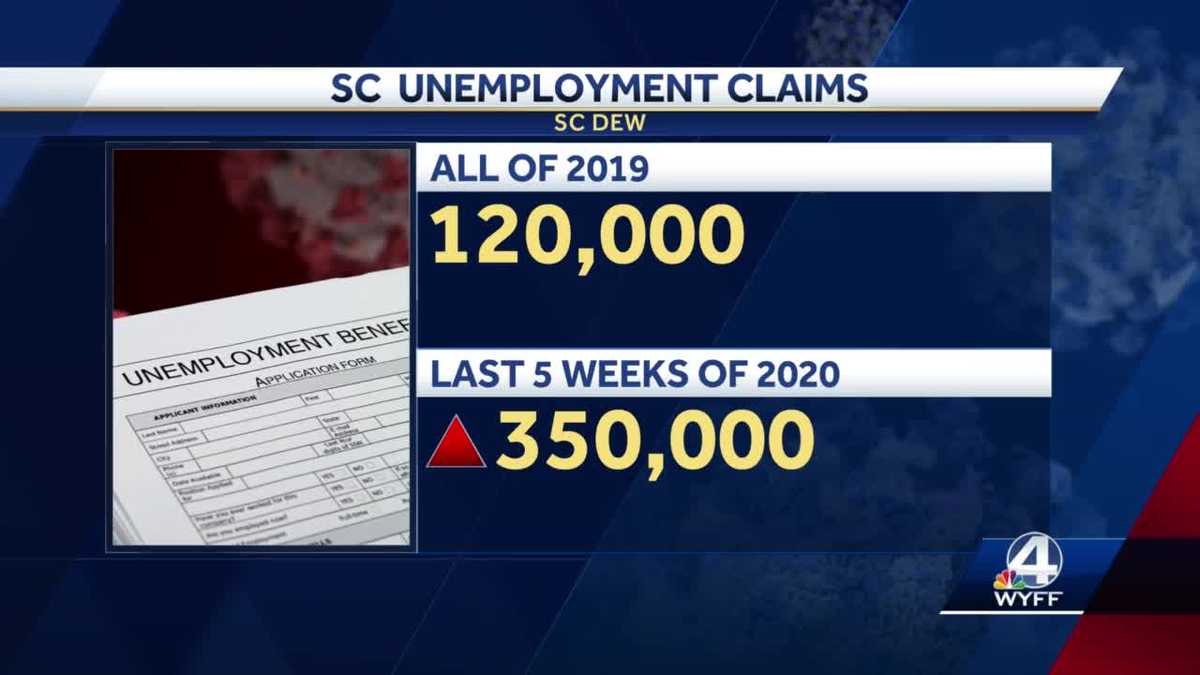 ColumbiaNearly 350,000 people file for unemployment benefits in SC in