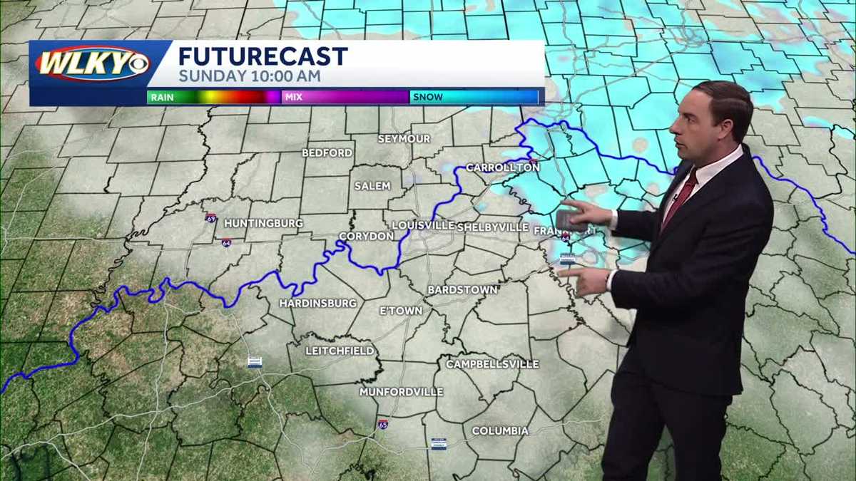 Winter returns with a few flurries possible Sunday