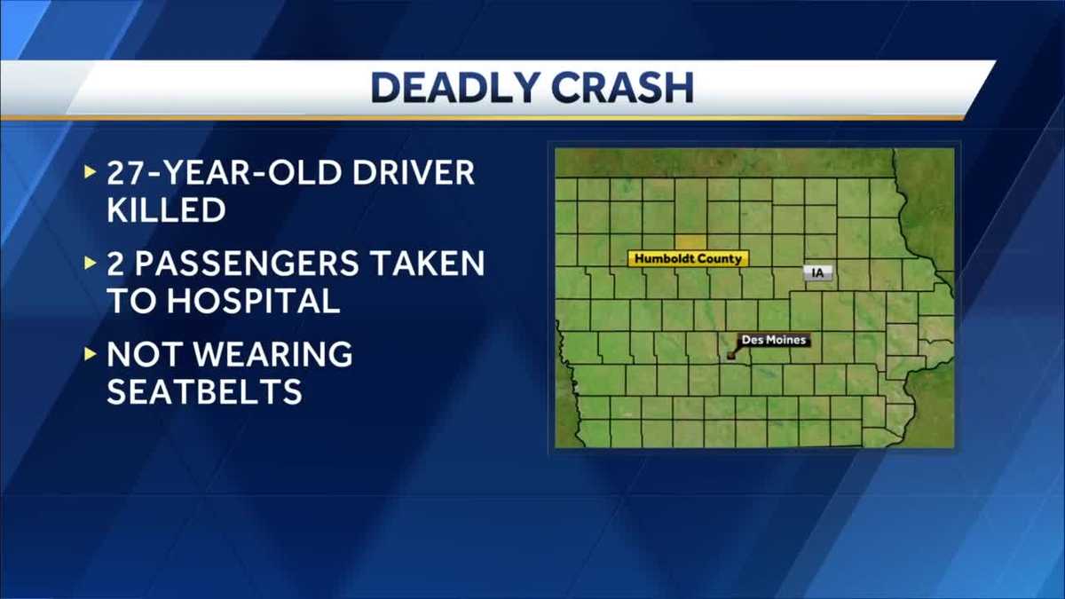 1 dead, 2 injured after rollover crash in Humboldt County - KCCI