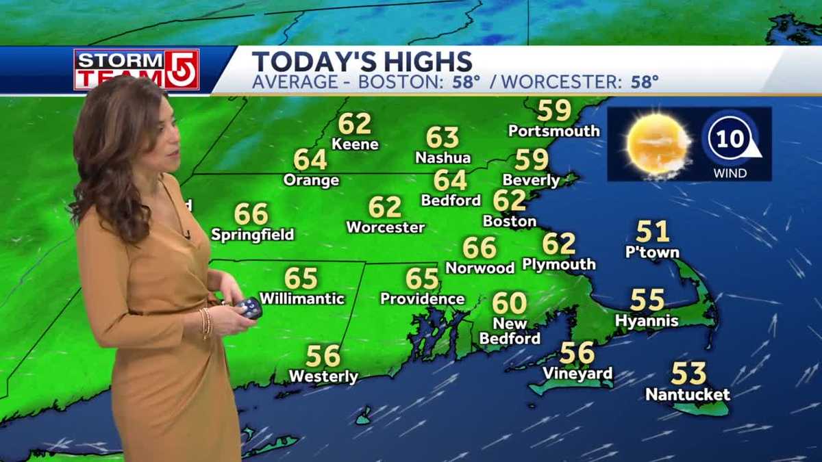 Video: Chilly start before warming up into 60s