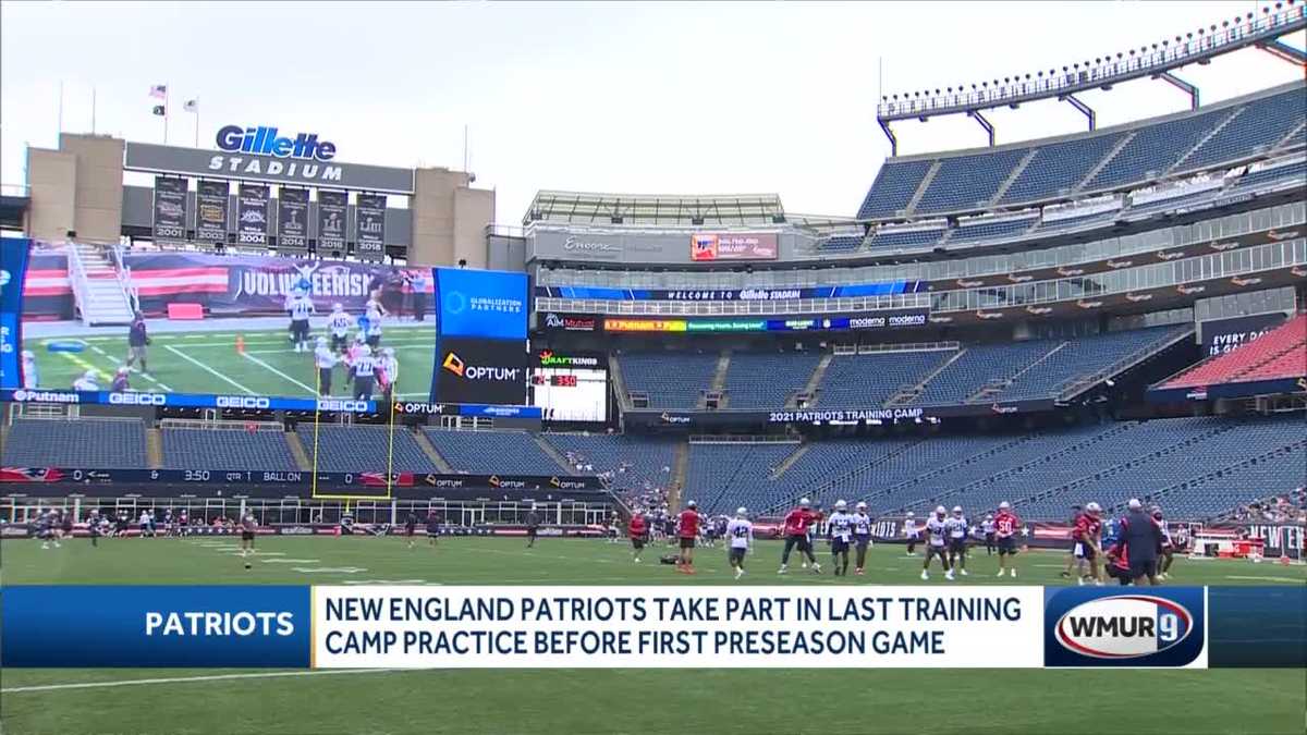 New England Patriots training camp ends ahead of first preseason game