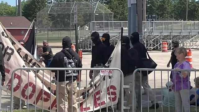 Neo-Nazi group waving swastika flags disrupts Pride event in Watertown - Vimarsana News