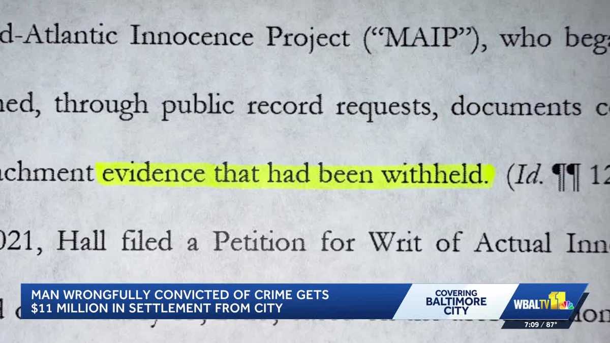 Baltimore man awarded $11 million after wrongful conviction