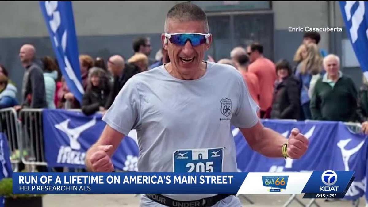 Spanish runner tackles Route 66 to honor friend lost to ALS