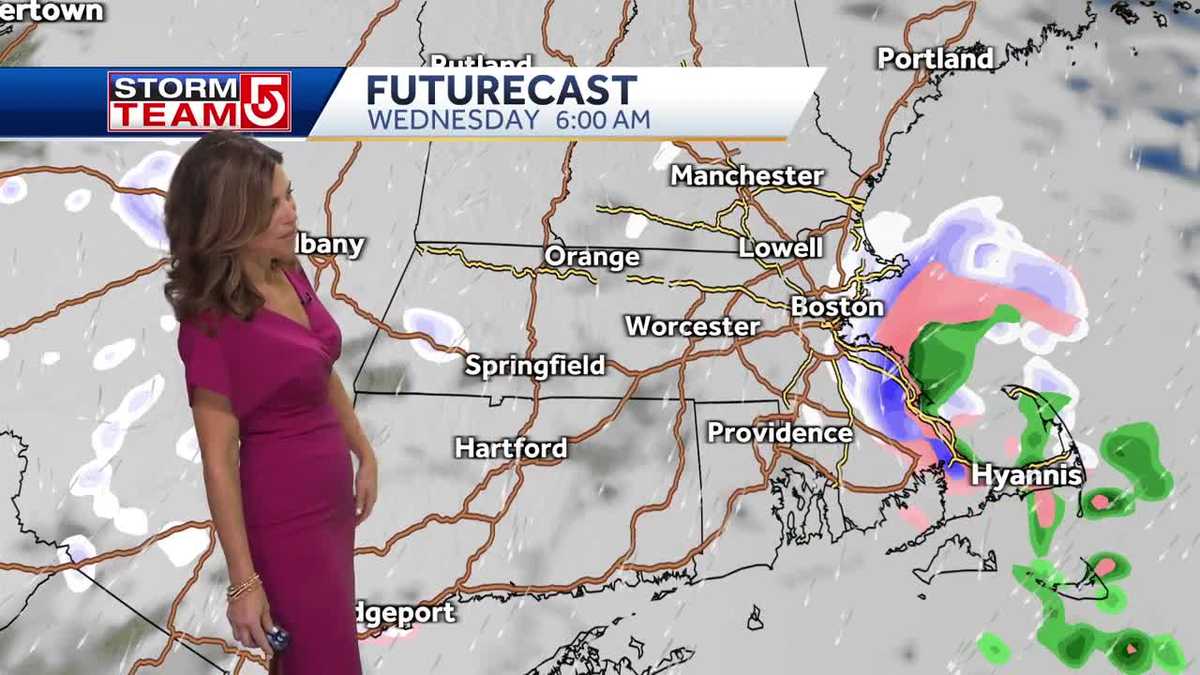 Video Colder day with snow showers in forecast