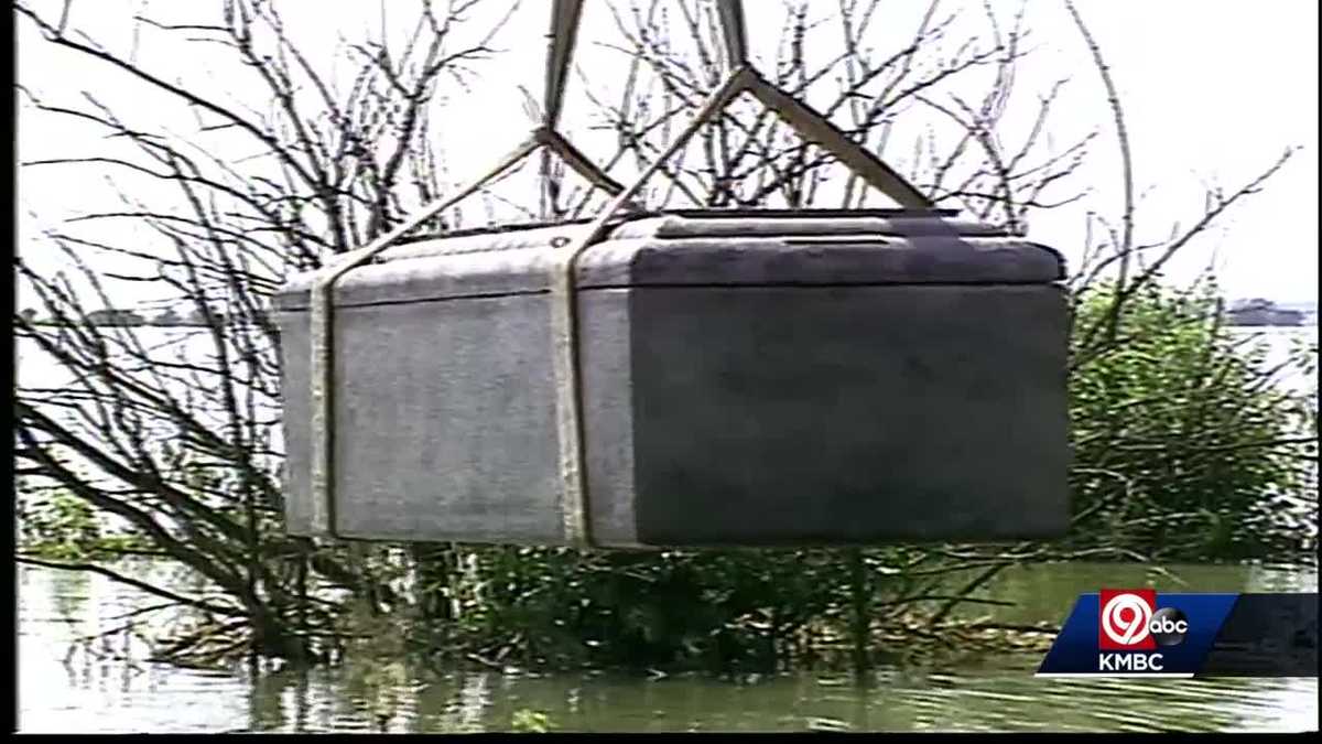 July 1993 Hardin, Missouri washed away in Great Flood