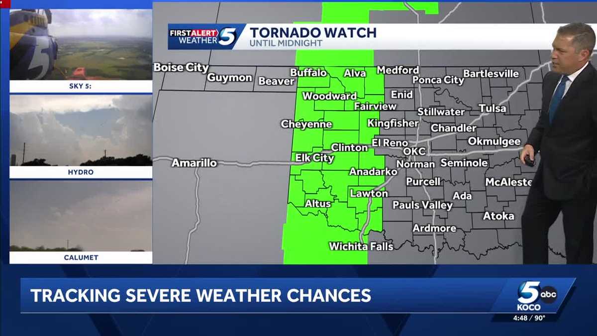 Oklahoma may see 2 waves of severe storms with tornado risk