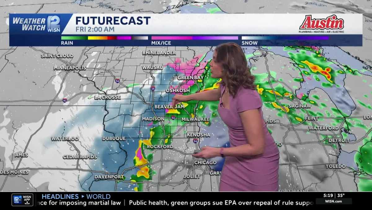 Rain Tonight, Snow Tomorrow for SE Wisconsin