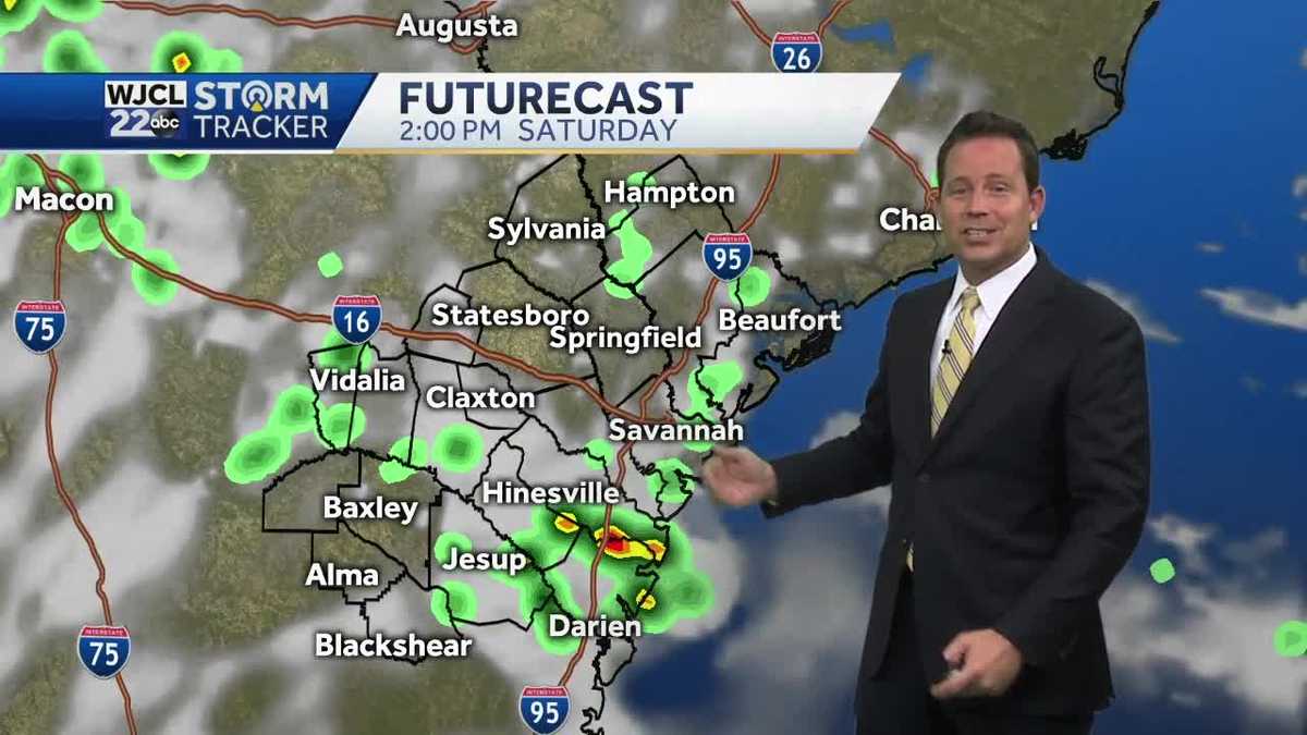 Not a washout, but a few showers & thunderstorms possible this weekend