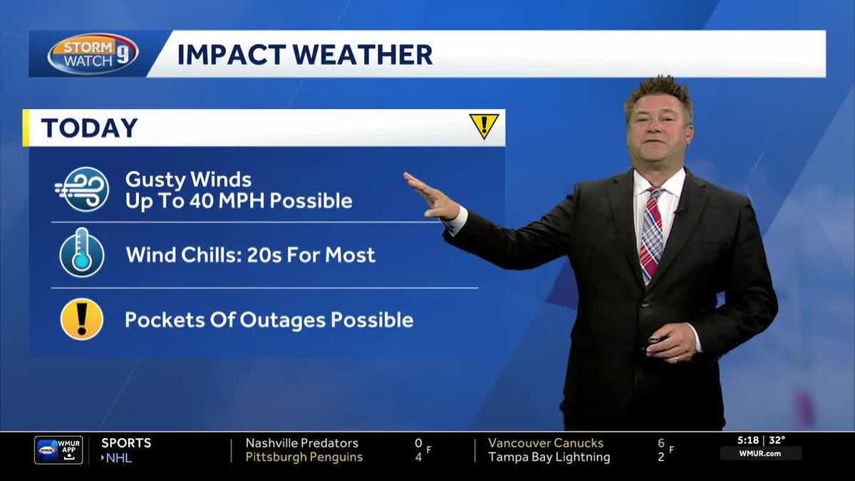 Video: Gusty winds ramp up into Monday afternoon